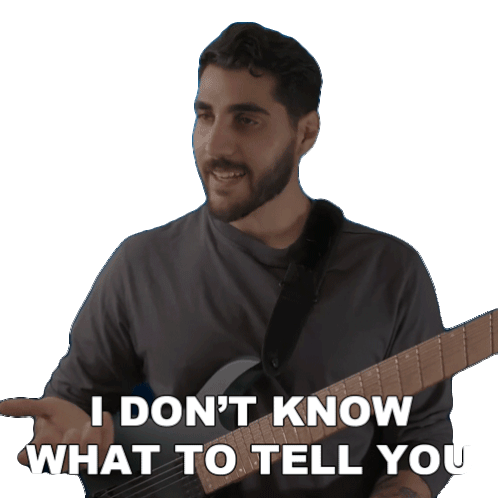 I Dont Know What To Tell You Rudy Ayoub Sticker - I Dont Know What To Tell You Rudy Ayoub I Dont Know What To Say Stickers
