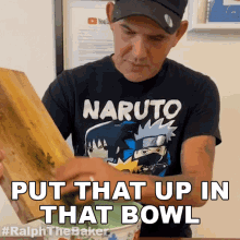 Put That Up In That Bowl Ralphthebaker GIF - Put That Up In That Bowl Ralphthebaker Adding Ingredients GIFs