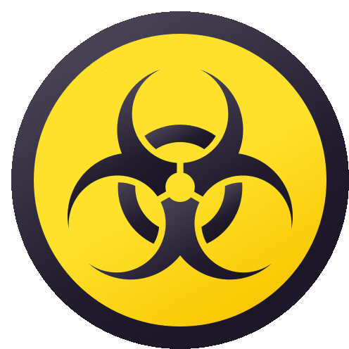 Biohazard Symbols Sticker - Biohazard Symbols Joypixels Stickers