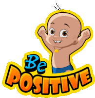 Be Positive Raju Sticker - Be Positive Raju Chhota Bheem Stickers
