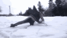 Rolling On The Snow Disperse GIF