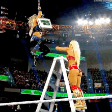 Dana Brooke Hanging GIF - Dana Brooke Hanging Hang On GIFs