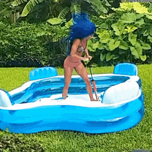 Sasha Banks Pumping GIF - Sasha Banks Pumping Pool GIFs