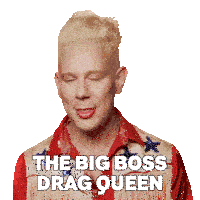 The Big Boss Drag Queen Jimbo Sticker - The Big Boss Drag Queen Jimbo Rupaul’s Drag Race All Stars Stickers