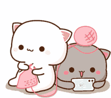 gatito tejiendo