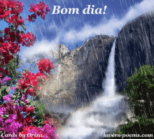 Bom Dia GIF - Bom Dia Waterfalls Rain GIFs