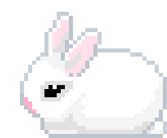 Pixel Bunny Sticker - Pixel Bunny Buns Stickers