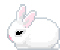 Pixel Bunny Sticker - Pixel Bunny Buns Stickers