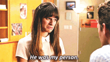 Glee Rachel Berry GIF - Glee Rachel Berry He Was My Person GIFs