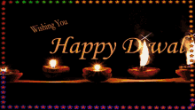happy deewali celebration candle happy diwali