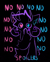 a painting of a purple octopus with hearts and stars in its eyes on a black background .