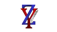 a 3d rendering of a red white and blue letter x