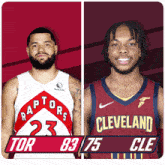 Toronto Raptors (83) Vs. Cleveland Cavaliers (75) Third-fourth Period Break GIF - Nba Basketball Nba 2021 GIFs