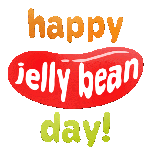 Happy Jelly Bean Day Jelly Bean Candies Sticker - Happy Jelly Bean Day Jelly Bean Day Jelly Bean Stickers