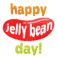 Happy Jelly Bean Day Jelly Bean Candies Sticker