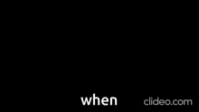 a close up of a person 's face with the words " when " on the bottom right