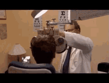 George Michaels Eye Exam GIF - Eye Exam Optometrist George Michaels GIFs