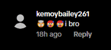 a reply from kemoybailey261 has been 18h ago