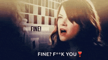 Emma Stone Fine GIF - Emma Stone Fine Ok Fine GIFs