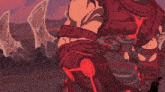 a cartoon of a robot with a red light coming out of it