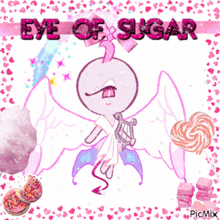 a picture of an angel with the words eye of sugar