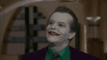 When You'Re Smiling, The Whole World Smiles With You (Except Batman) GIF - Jack Nicholson The Joker Batman GIFs