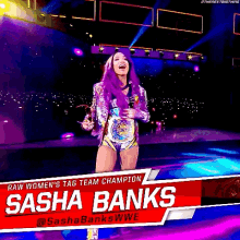 sasha banks entrance wwe womens tag team champions raw