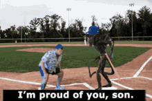 baseball alien dad believe love