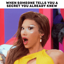 When Someone Tells You A Secret You Already Knew Plastique Tiara GIF - When Someone Tells You A Secret You Already Knew Plastique Tiara Rupaul'S Drag Race All Stars GIFs