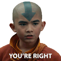 You'Re Right Aang Sticker