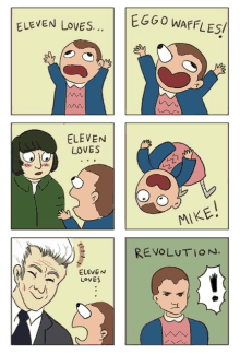 Eleven And Mike Fan Art GIF
