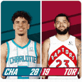Charlotte Hornets (28) Vs. Toronto Raptors (19) First-second Period Break GIF - Nba Basketball Nba 2021 GIFs