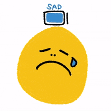 emoji expression battery sad cry