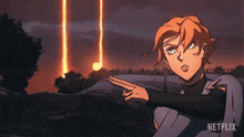 Fire Attack Sypha Belnades GIF - Fire Attack Sypha Belnades Castlevania GIFs