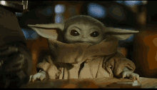 The Mandalorian Baby Yoda GIF - The Mandalorian Baby Yoda Stare GIFs