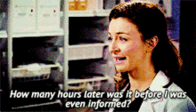 Greys Anatomy Amelia Shepherd GIF - Greys Anatomy Amelia Shepherd How Many Hours Later Was It GIFs