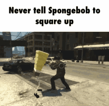 Spongebobs Punch GIF