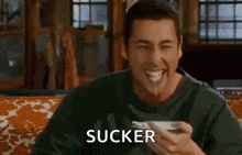 Adam Sandler Laughing GIF - Adam Sandler Laughing Cereal GIFs