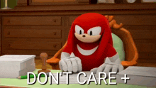 Knuckles Approved GIF - Knuckles Approved Dont Care GIFs