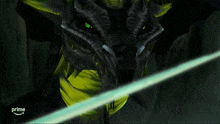 a picture of a dragon with a prime arrow behind it