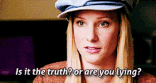 Glee Brittany Pierce GIF - Glee Brittany Pierce Is It The Truth GIFs