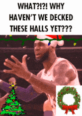 Basketball Why Haven'T We Decked These Halls Yet GIF - Basketball Why Haven'T We Decked These Halls Yet Deck The Halls GIFs