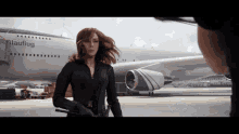 Hawkeye Black Widow GIF - Hawkeye Black Widow Civil War GIFs