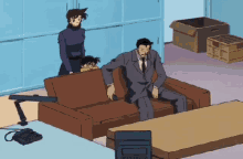 Detective Conan Kogoro GIF - Detective Conan Kogoro Kogoro Mouri GIFs