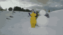 Teletubbies Snowman GIF - Teletubbies Snowman Making Snowman GIFs