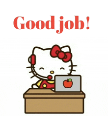 Good Job Hello Kitty GIF - Good Job Hello Kitty Good Job Hello Kitty GIFs