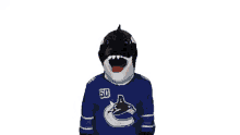 vancouver canucks fin the whale nhl hockey mascot