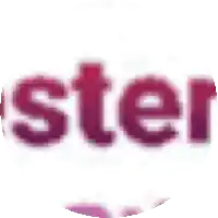 a blurred image of the word ster on a white background .