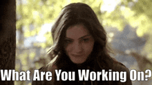 The Originals Hayley Marshall GIF - The Originals Hayley Marshall What Are You Working On GIFs