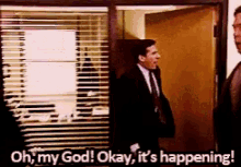 The Office Its Happening GIF - The Office Its Happening GIFs